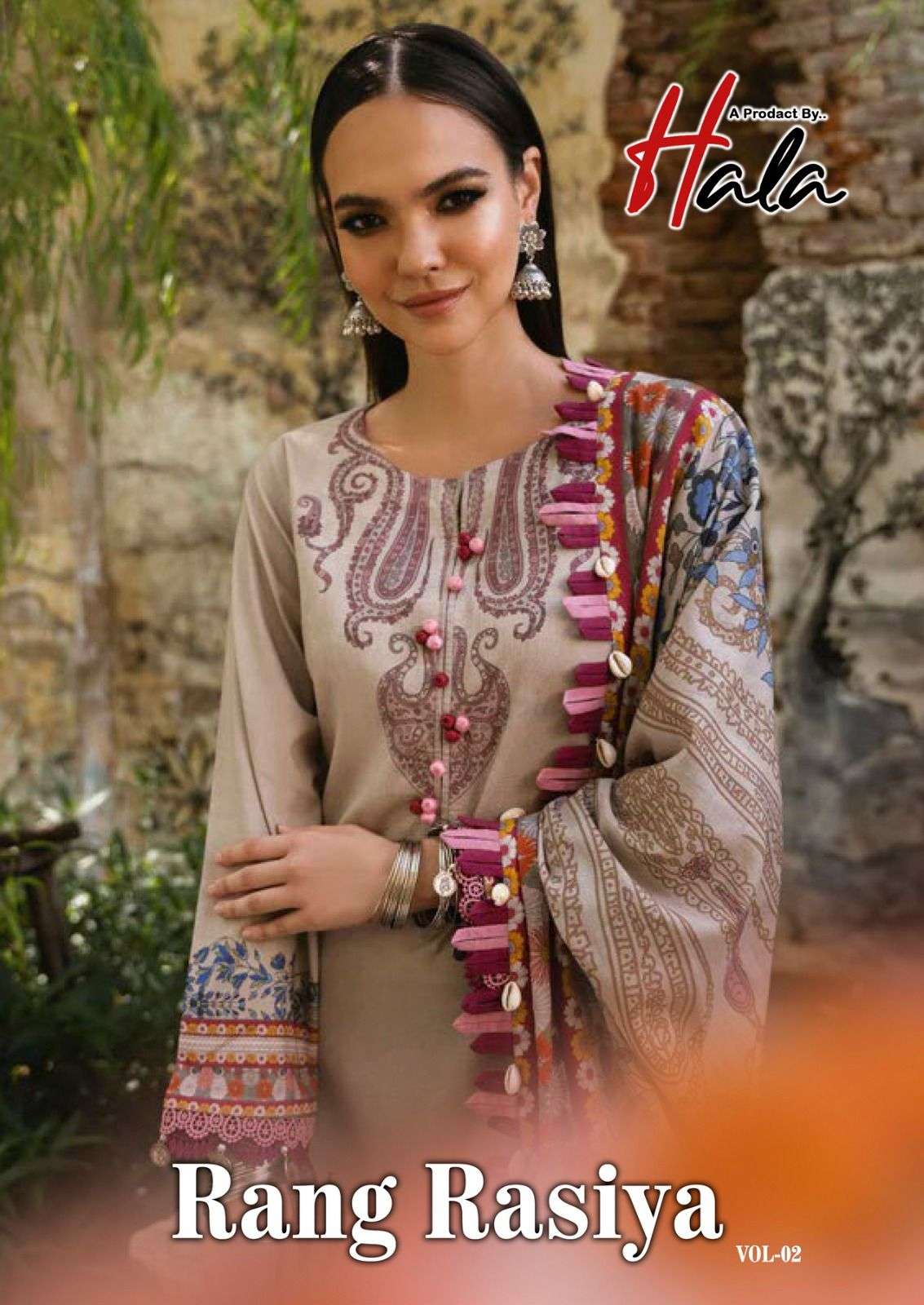 RANG RASIYA VOL-2 BY HALA 2001 TO 2006 SERIES HEAVY COTTON PRINT PAKISTANI DRESSES