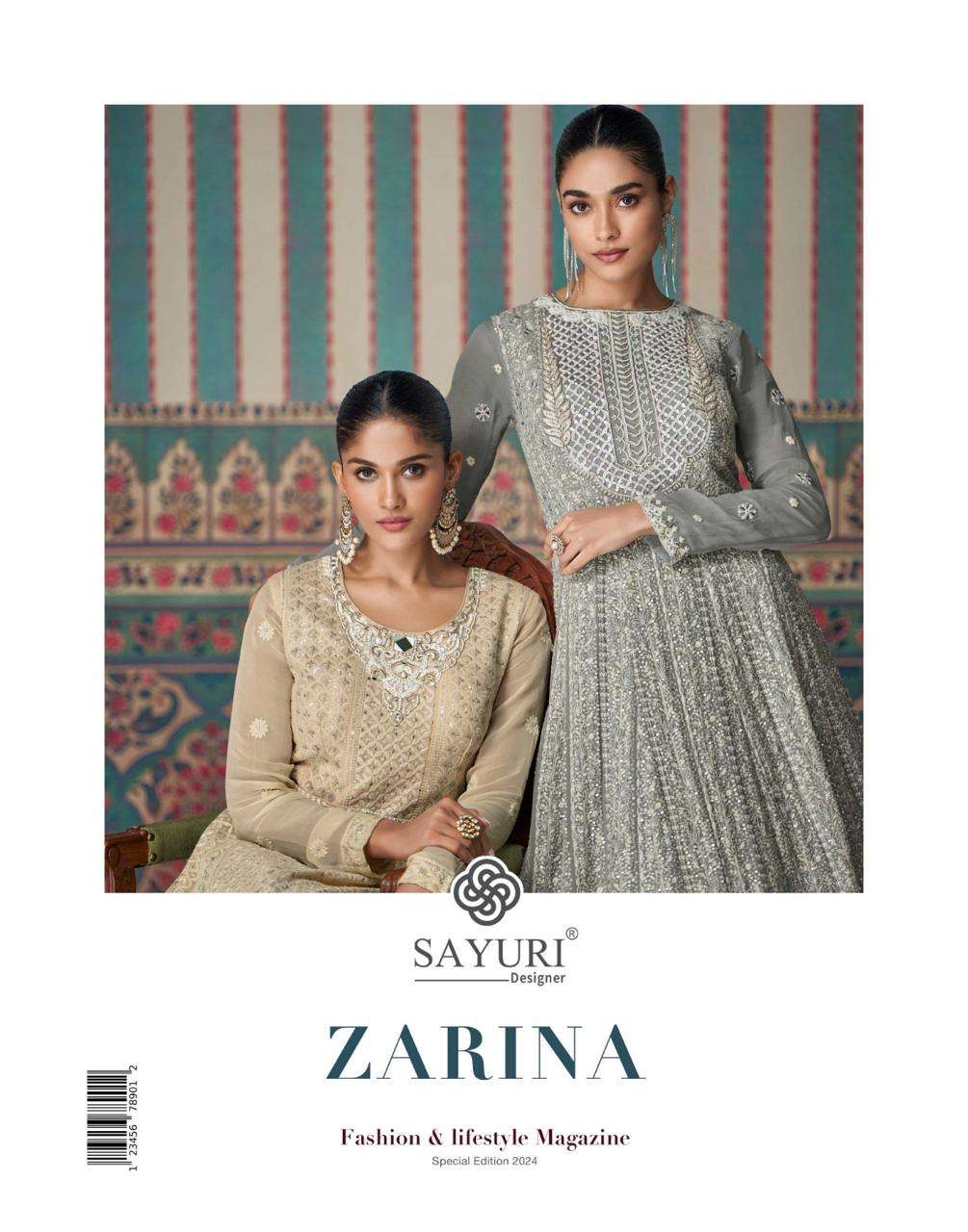 ZARINA BY SAYURI 5620 & 5621 SERIES GEORGETTE HEAVY EMBROIDERY WORK GOWNS