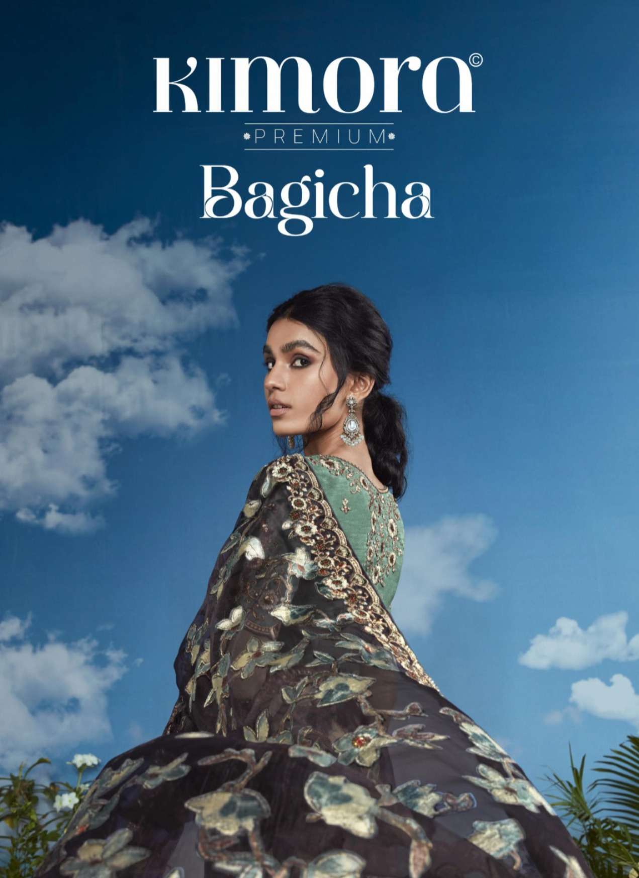 BAGICHA BY KIMORA 5281 TO 5291 SERIES PURE BRASSO PRINT WORK FESTIVE WEAR SAREES