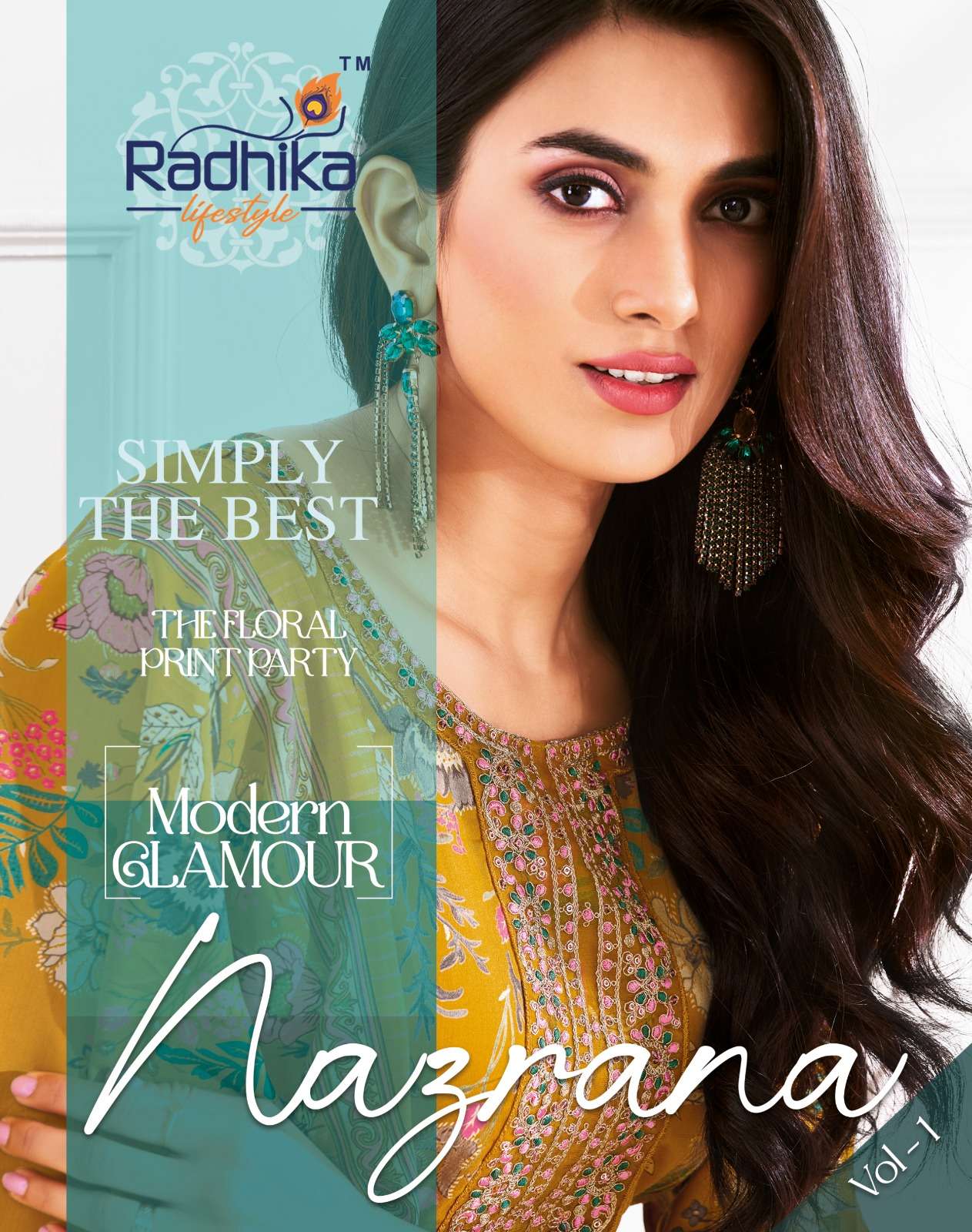 NAZRANA VOL-1 BY RADHIKA LIFESTYLE 1001 TO 1006 SERIES JAM SATIN WORK DRESSES