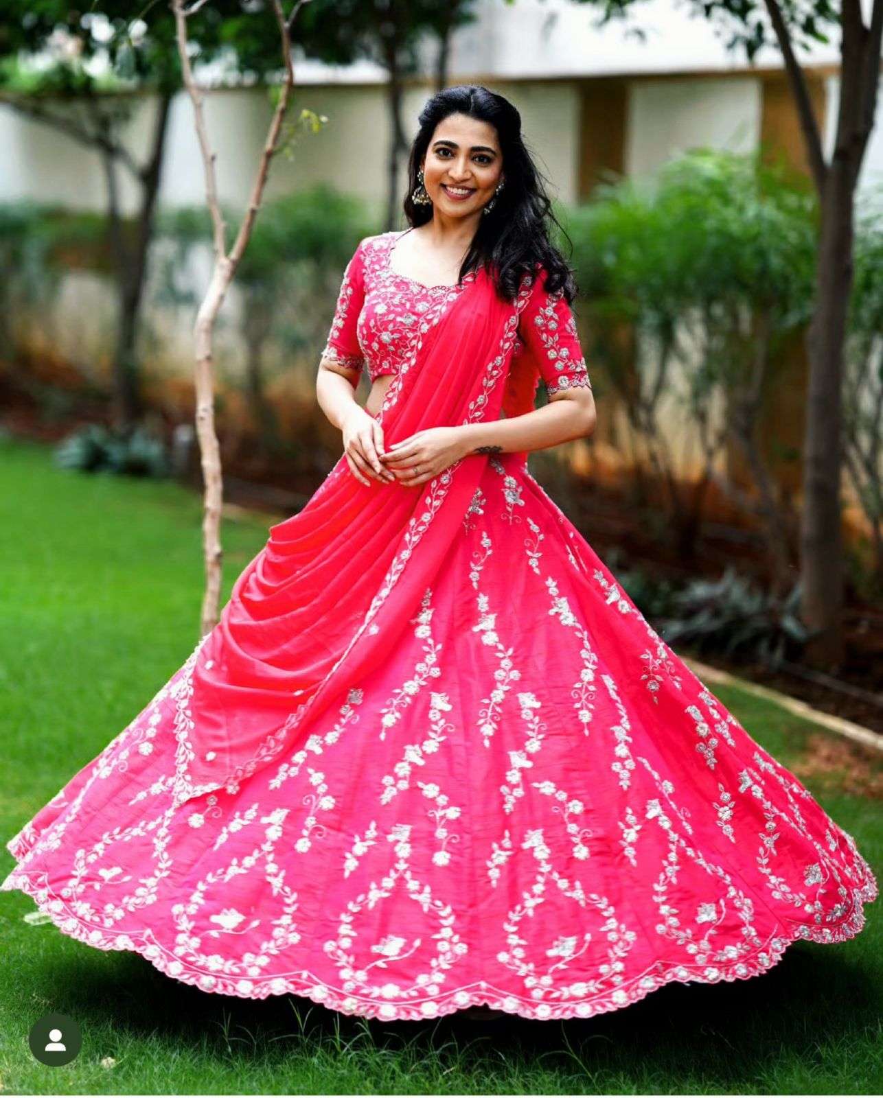 Monalisa Rani Shade Lakhnavi Work Inspired Lehenga, Lehnga, Dresses,  Wedding Wear, Indian Outfit, monalize store - thirstymag.com